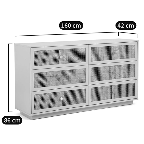 Комод с шестью ящиками Tomio Wicker Furniture Комод с шестью ящиками Tomio Wicker Furniture в Орле