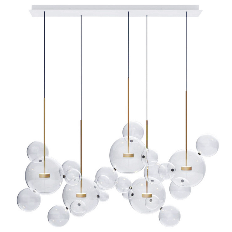 Люстра Giopato & Coombes Bolle Zigzag Chandelier 24 BUBBLE Linear Латунь Прозрачный (Transparent) Люстра Giopato & Coombes Bolle Zigzag Chandelier 24 BUBBLE Linear Латунь Прозрачный (Transparent) в Орле | Loft Concept