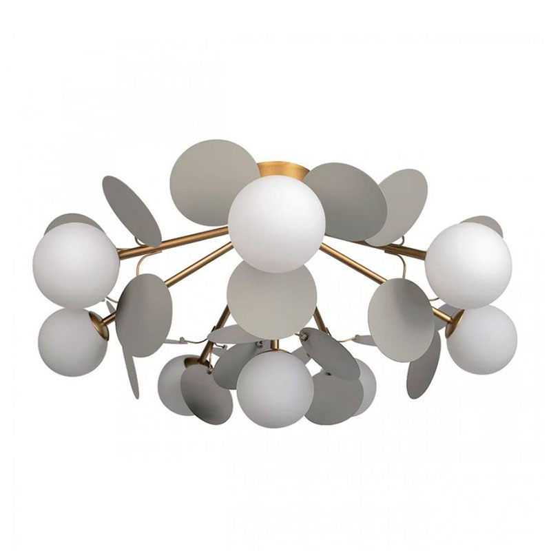 Потолочный светильник MATISSE Chandelier Aster Gray Белый Золотой Серый Потолочный светильник MATISSE Chandelier Aster Gray Белый Золотой Серый в Орле | Loft Concept