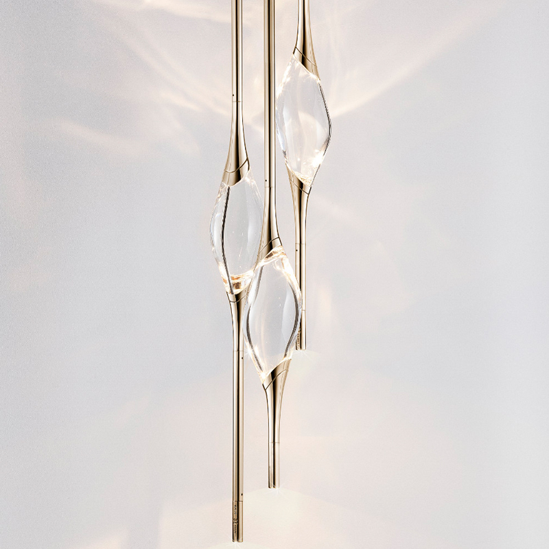 Подвесной светильник 12 Round Chandelier Gold Глянцевое золото Прозрачный Подвесной светильник 12 Round Chandelier Gold Глянцевое золото Прозрачный в Орле | Loft Concept