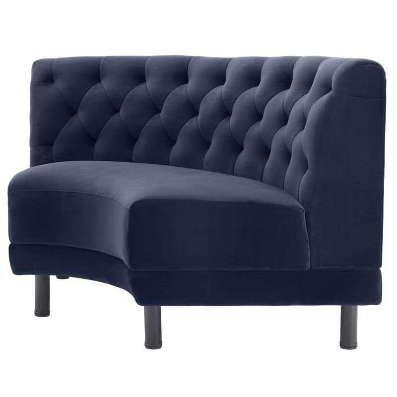 Диван Eichholtz Sofa Rochdale II Сапфирово-синий Черный Диван Eichholtz Sofa Rochdale II Сапфирово-синий Черный в Орле | Loft Concept
