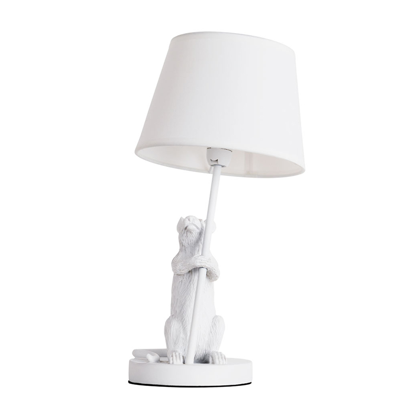 Настольная лампа White Mouse holding a lamp Белый в Орле | Loft Concept 