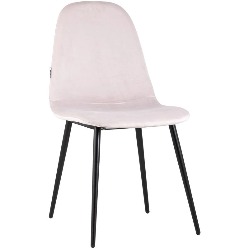 Стул Archie Chair Черные ножки Светло-Розовый Велюр Розовый пастельный Черный Стул Archie Chair Черные ножки Светло-Розовый Велюр Розовый пастельный Черный в Орле | Loft Concept