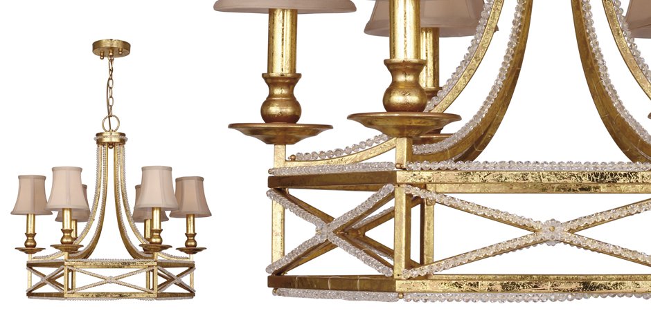 Люстра Foiling Spider Web Gold 6 Люстра Foiling Spider Web Gold 6 - Loft-Concept в Орле