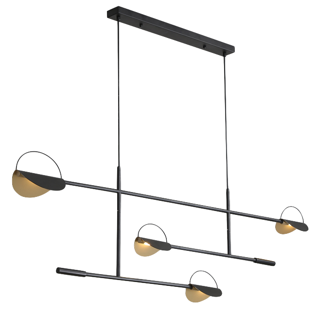 Люстра BOLIA LEAVES PENDANT black Черный Латунь Люстра BOLIA LEAVES PENDANT black Черный Латунь в Орле | Loft Concept