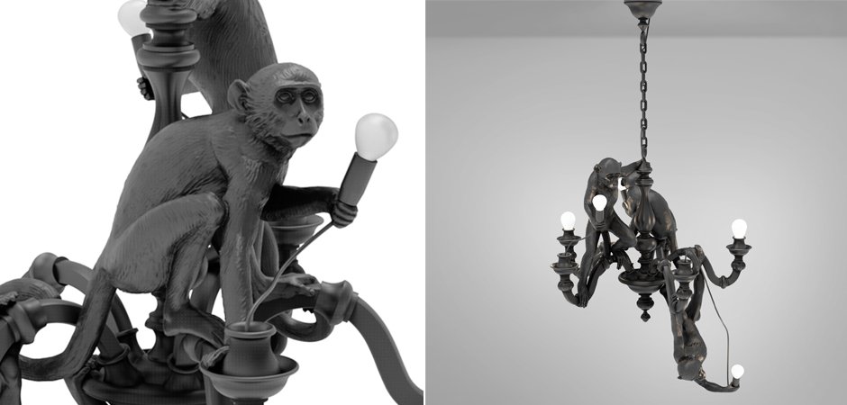 Люстра Seletti Monkey Chandelier Black Люстра Seletti Monkey Chandelier Black - Loft-Concept в Орле