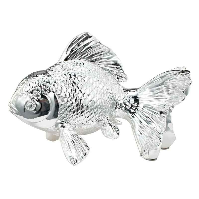 Статуэтка серебряная рыбка Fish Серебряный Статуэтка серебряная рыбка Fish Серебряный в Орле | Loft Concept