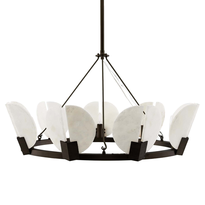 Люстра Arteriors SIERRA CHANDELIER Черный Белый Люстра Arteriors SIERRA CHANDELIER Черный Белый в Орле | Loft Concept