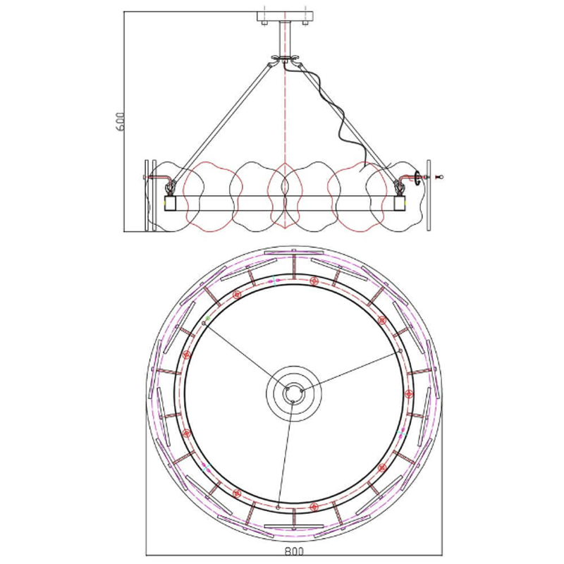 Люстра Мрамор Lucretia Marble Round Chandelier 80 см Люстра Мрамор Lucretia Marble Round Chandelier 80 см в Орле