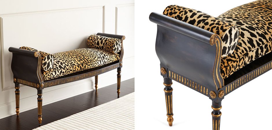 Оттоманка Attina Leopard Bench Оттоманка Attina Leopard Bench - Loft-Concept в Орле