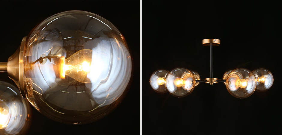 Потолочный светильник Smoky Sphere Champagne Потолочный светильник Smoky Sphere Champagne - Loft-Concept в Орле