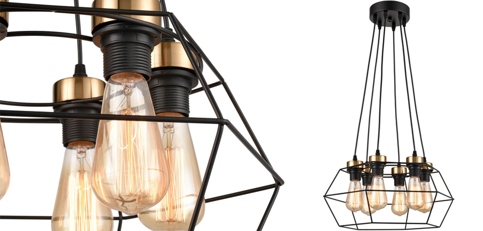Люстра Loft Wire Cage Black lamp 6 Люстра Loft Wire Cage Black lamp 6 - Loft-Concept в Орле