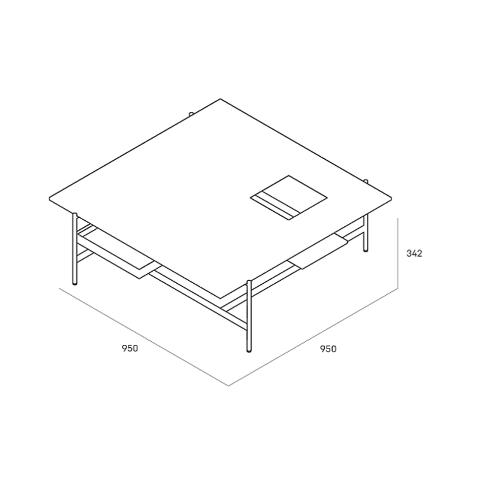 Karat журнальный столик цвета серый камень с съемным подносом в Орле