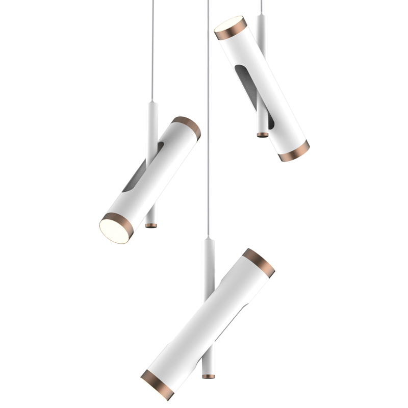 Люстра Rainer Chandelier Trio white Белый Золотой в Орле | Loft Concept 