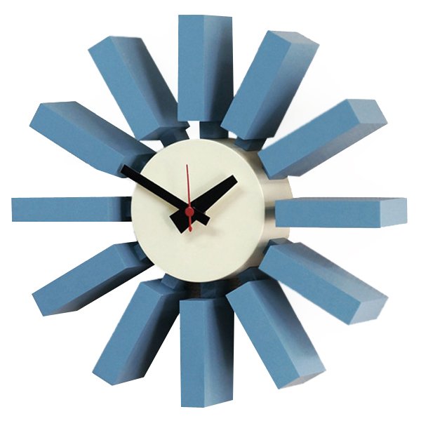 Часы George Nelson Block Clock Blue Голубой Часы George Nelson Block Clock Blue Голубой в Орле | Loft Concept