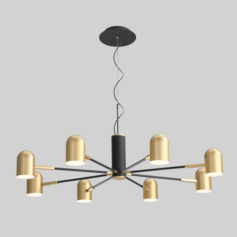 Люстра Desi Loft Chandelier Gold Золотой Черный Люстра Desi Loft Chandelier Gold Золотой Черный в Орле | Loft Concept