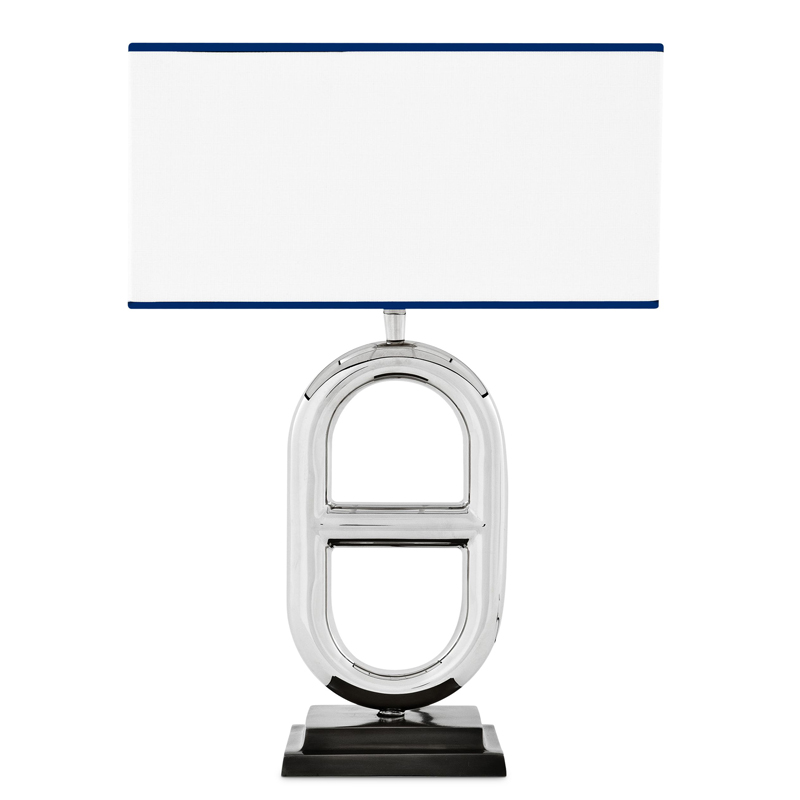 Настольная лампа Eichholtz Table Lamp Acapulco Нержавеющая сталь Черный Кремовый Настольная лампа Eichholtz Table Lamp Acapulco Нержавеющая сталь Черный Кремовый в Орле | Loft Concept