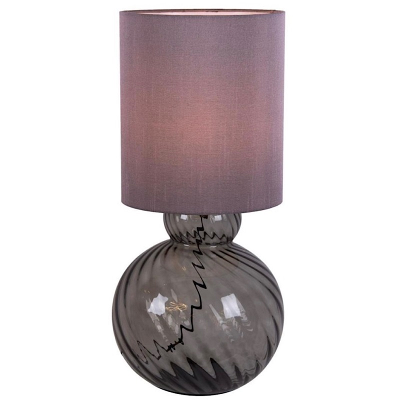 Настольная лампа Grey RIBBED BASE Серый Дымчатый (Smoke) Настольная лампа Grey RIBBED BASE Серый Дымчатый (Smoke) в Орле | Loft Concept