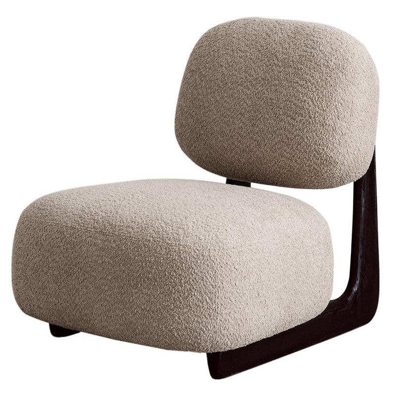 Кресло Eesa Cozy Wood Armchair Черный Бежевый Кресло Eesa Cozy Wood Armchair Черный Бежевый в Орле | Loft Concept