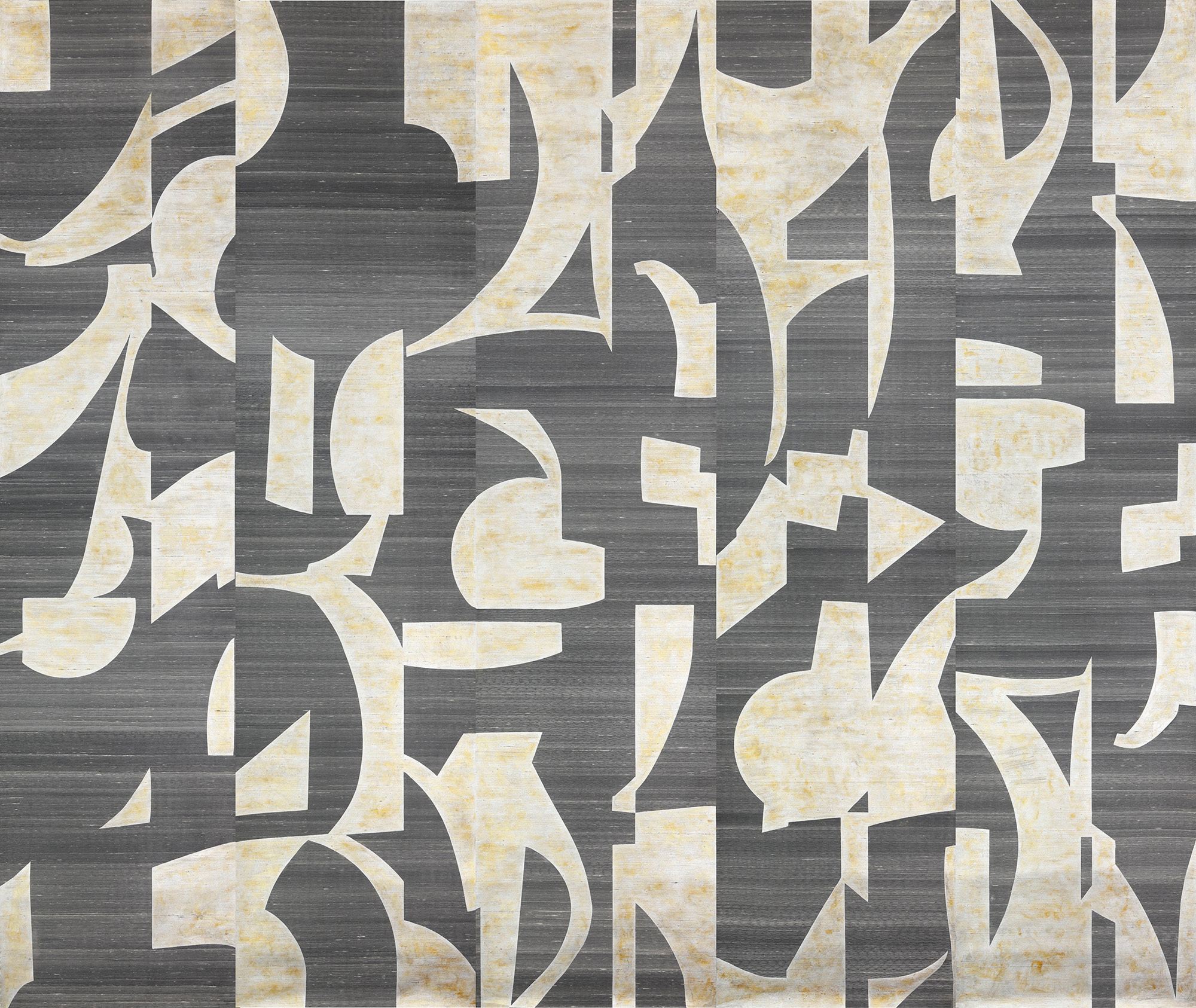 Обои ручная роспись в стиле Арт-деко Symphony Original colourway on Arkose silk dupion Обои ручная роспись в стиле Арт-деко Symphony Original colourway on Arkose silk dupion - постер Loft-Concept в Орле