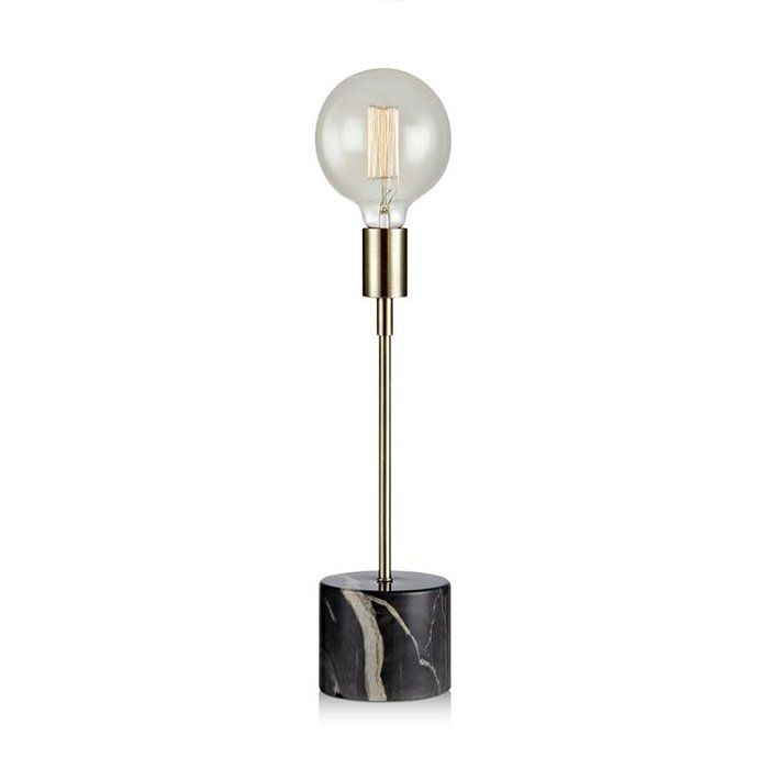 Настольная лампа Marble Top Black Tall Латунь Черный Настольная лампа Marble Top Black Tall Латунь Черный в Орле | Loft Concept