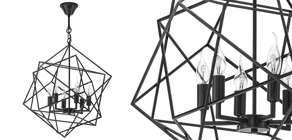 Люстра CUBIST Chandelier Black Люстра CUBIST Chandelier Black - Loft-Concept в Орле