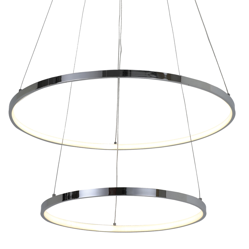 Люстра Ring Horizontal Double chromium 60+40 Хром Люстра Ring Horizontal Double chromium 60+40 Хром в Орле | Loft Concept