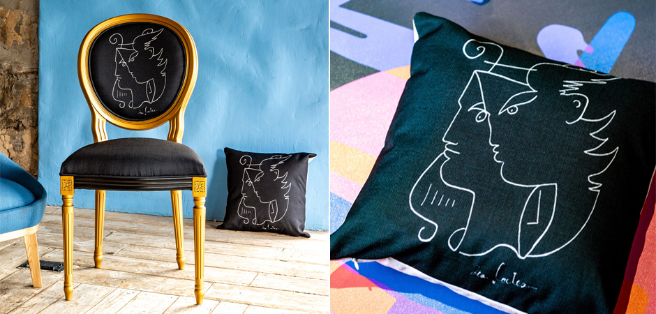 Декоративная подушка White Silhouette Orpheus Pillow Декоративная подушка White Silhouette Orpheus Pillow - Loft-Concept в Орле