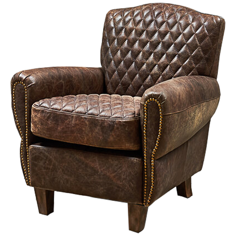 Кресло Jody Armchair Brown Leather Коричневый винтаж Коричневый Кресло Jody Armchair Brown Leather Коричневый винтаж Коричневый в Орле | Loft Concept