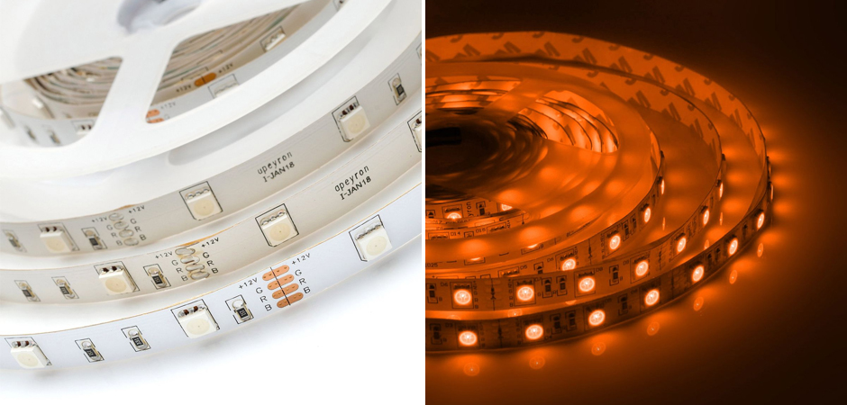 Комплект светодиодной ленты 7,2W/m 30LED/m 3528SMD разноцветный 5M Комплект светодиодной ленты 7,2W/m 30LED/m 3528SMD разноцветный 5M - Loft-Concept в Орле