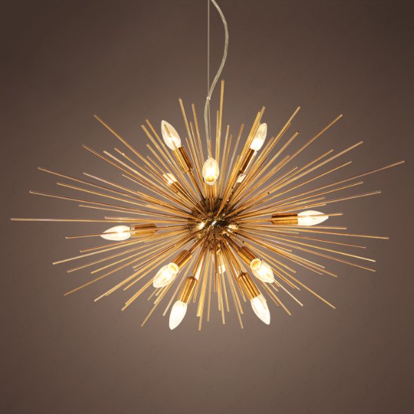 Люстра Astra Chandelier Sputnik Gold Глянцевое золото Люстра Astra Chandelier Sputnik Gold Глянцевое золото в Орле | Loft Concept