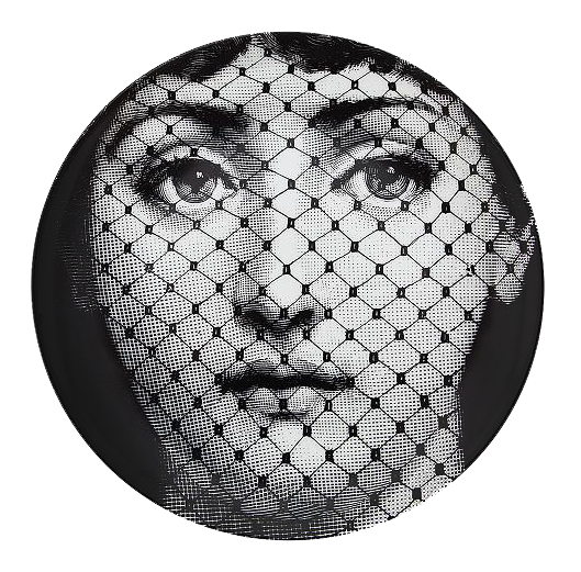 Декоративная тарелка Fornasetti 078 Черный Декоративная тарелка Fornasetti 078 Черный в Орле | Loft Concept