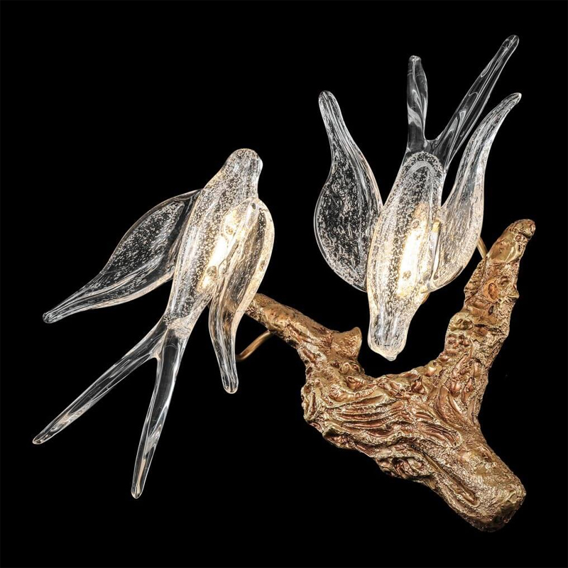 Светодиодное бра The swallow nest Медь Прозрачный Светодиодное бра The swallow nest Медь Прозрачный в Орле | Loft Concept