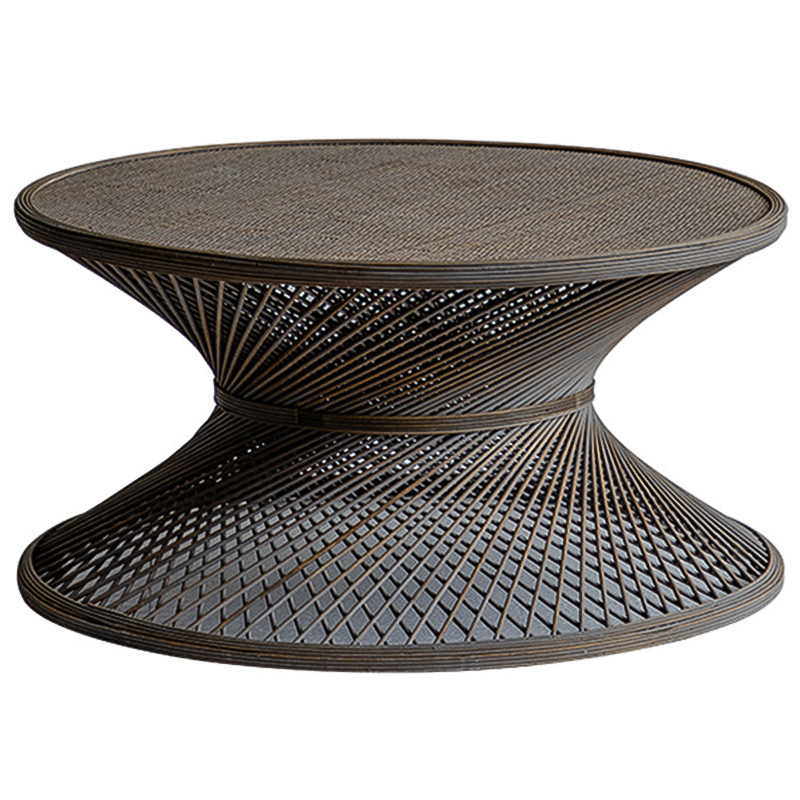 Кофейный стол Zaire Wicker Coffee Table Dark Коричневый Кофейный стол Zaire Wicker Coffee Table Dark Коричневый в Орле | Loft Concept