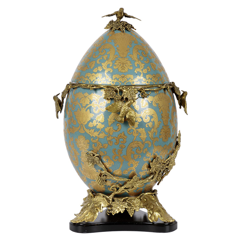 Шкатулка фарфоровая с крышкой с бронзовыми элементами Porcelain & Bronze Серый бетон Золотой Шкатулка фарфоровая с крышкой с бронзовыми элементами Porcelain & Bronze Серый бетон Золотой в Орле | Loft Concept