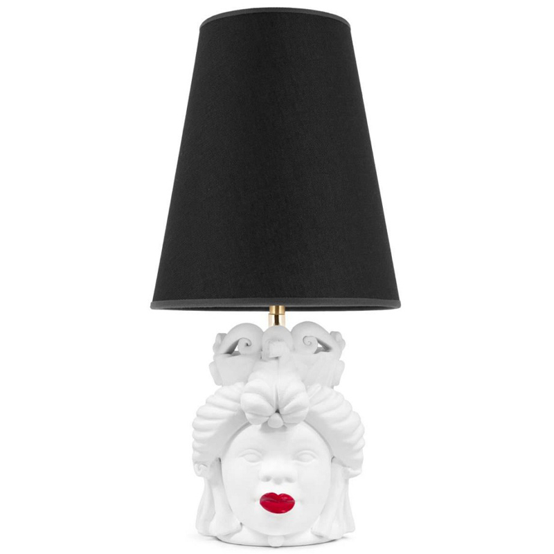 Настольная лампа Table Lamp Moro Lady Small Lipstick Black Белый Черный Красный Настольная лампа Table Lamp Moro Lady Small Lipstick Black Белый Черный Красный в Орле | Loft Concept