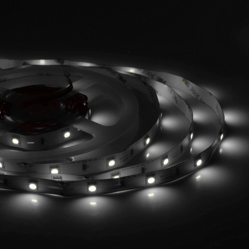 Светодиодная лента 7,2W/m 30Led/m 5050SMD дневной белый 5M Белый Светодиодная лента 7,2W/m 30Led/m 5050SMD дневной белый 5M Белый в Орле | Loft Concept