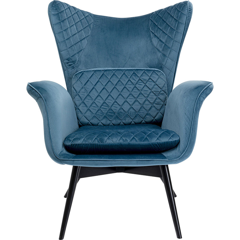 Кресло Blue Velvet Throne Синий Кресло Blue Velvet Throne Синий в Орле | Loft Concept