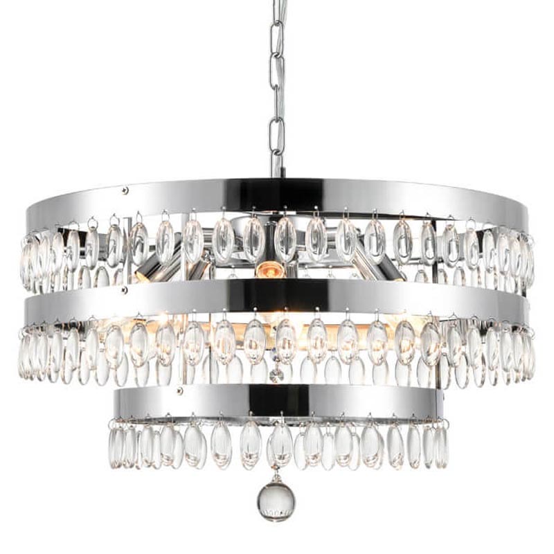 Люстра Oberon Chandelier chrome 50 Прозрачный (Transparent) Хром Люстра Oberon Chandelier chrome 50 Прозрачный (Transparent) Хром в Орле | Loft Concept