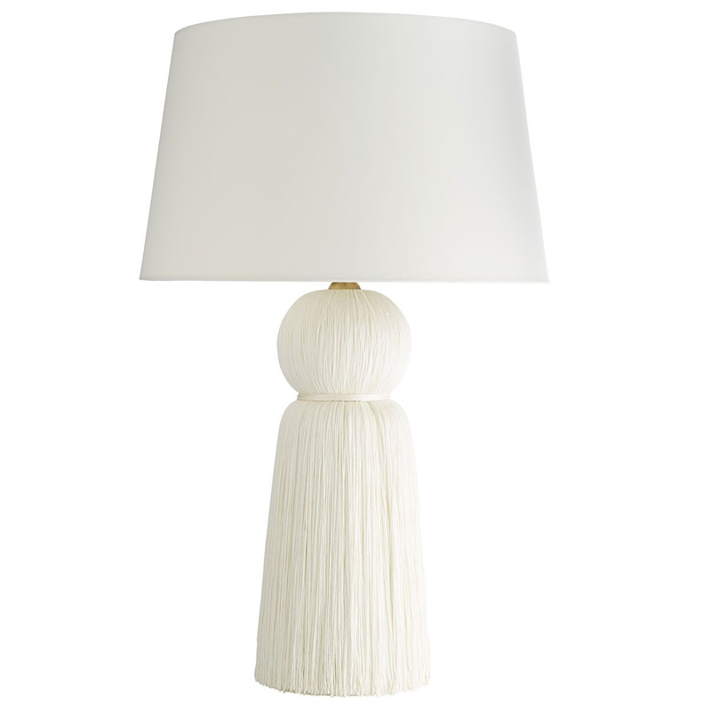 Дизайнерская настольная лампа TASSEL LAMP Белый Дизайнерская настольная лампа TASSEL LAMP Белый в Орле | Loft Concept
