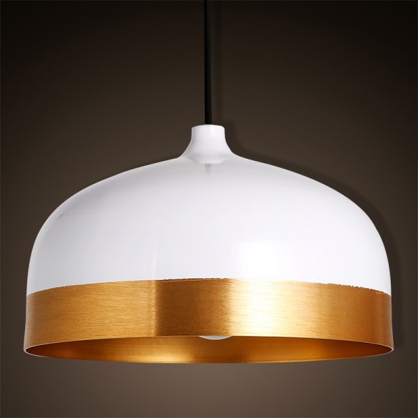 Подвесной светильник Cone Lux Pendant White Белый Глянцевое золото Подвесной светильник Cone Lux Pendant White Белый Глянцевое золото в Орле | Loft Concept