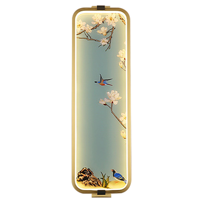 Бра Birds Oriental Scenes Wall Lamp Золотой Голубой Мульти Бра Birds Oriental Scenes Wall Lamp Золотой Голубой Мульти в Орле | Loft Concept