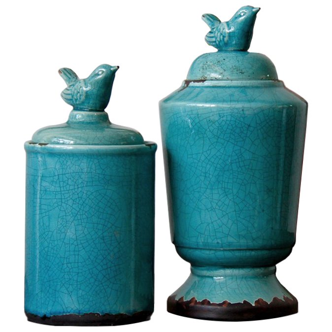 Ваза Turquoise bird Бирюзовый Ваза Turquoise bird Бирюзовый в Орле | Loft Concept