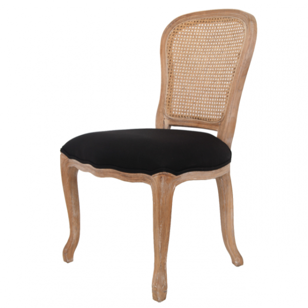 Стул French chairs Provence Neman Black Rattan Chair Черный Бежевый Стул French chairs Provence Neman Black Rattan Chair Черный Бежевый в Орле | Loft Concept