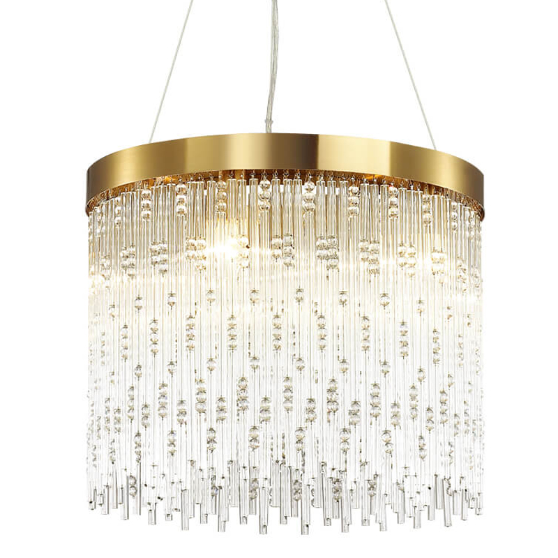 Люстра Hailstorm Rain Kerri Chandelier gold 45 Прозрачный (Transparent) Золотой Люстра Hailstorm Rain Kerri Chandelier gold 45 Прозрачный (Transparent) Золотой в Орле | Loft Concept