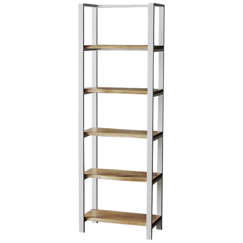 Стеллаж Holt White Industrial Metal Rust Rack Белый Древесина Стеллаж Holt White Industrial Metal Rust Rack Белый Древесина в Орле | Loft Concept