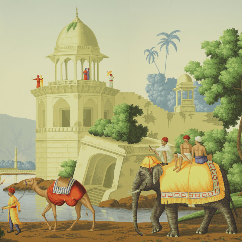 Обои ручная роспись Early Views of India Eden on scenic paper Обои ручная роспись Early Views of India Eden on scenic paper в Орле | Loft Concept