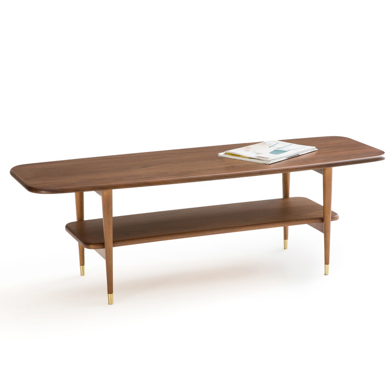 Кофейный стол Truls Coffee table Орех Латунь Кофейный стол Truls Coffee table Орех Латунь в Орле | Loft Concept