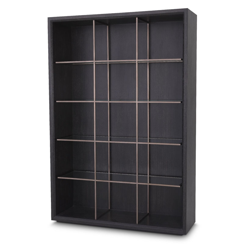 Стеллаж Eichholtz CABINET HENNESSEY Темный дуб Бронза Стеллаж Eichholtz CABINET HENNESSEY Темный дуб Бронза в Орле | Loft Concept