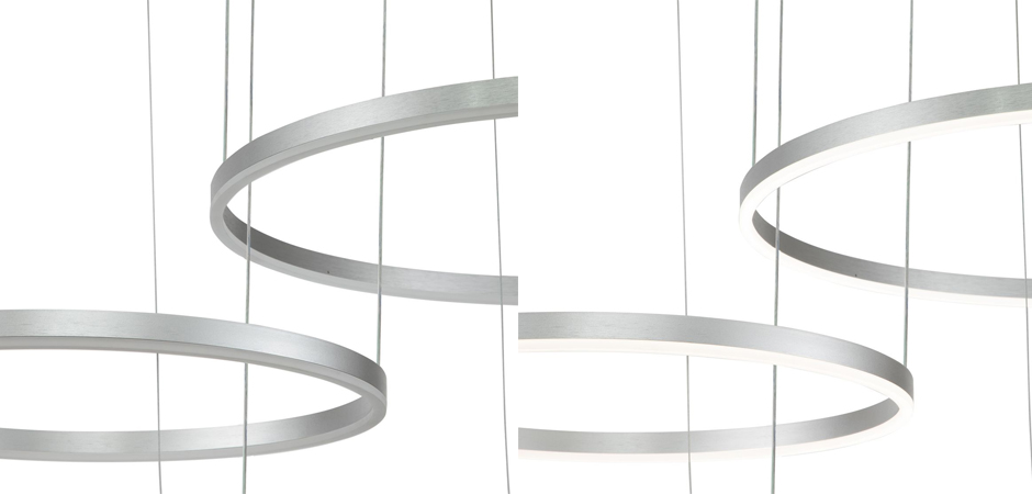 Подвесной светильник Neo Circles Triple Silver Подвесной светильник Neo Circles Triple Silver - Loft-Concept в Орле